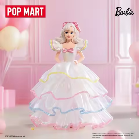 POP MART Barbie Style Icon Series Blind Box Guess Bag Desktop Decoration Cute Model Gift Toys Anime