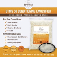 33rd PARALLEL | BTMS 50 (1 LBS / 16 Oz) Conditioning Emulsifier | 100% Natural Plant Derived | Behen