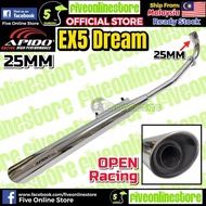 APIDO EX5 Open Racing Exhaust Pipe EX5 DREAM 25MM Standard Cutting Ekzos Maniful