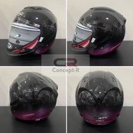 ARC Ritz Helmet Two Tone ARC Ritz 2 Tone Black/Pink