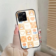 VC47 - HARDCASE 2D CASE GLOSSY CASING VIVO Y35 Y16 Y15S Y15A Y01Y15 Y17 Y12 Y19 Y20 Y12S Y30 Y22 Y21