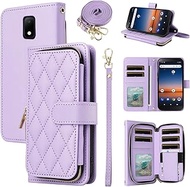 Furiet Argyle Wallet Case for Cricket Vision 3/Debut/AT&T Calypso 1 2 with Wrist Strap Shoulder Stra