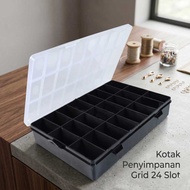 Idzes Jewelry Storage Box Grid Box Storage Organizer 24 Slots - INU113