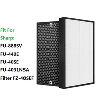 【In-Demand Item】 For Sharp Fz-60sef Fz-40sef Replacement Air Purifier Hepa Carbon Filter For Fu-888sv Fu-440e Fu-40se Fu-P60s Fu-4031nas