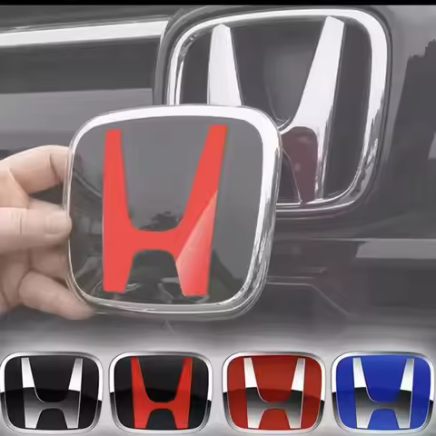 Car Front Hood Emblem Logo Rear Trunk Badge For Honda 2006-2025 Civic FIT HRV Vezel Avancier Accesso