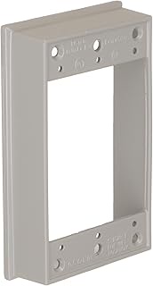 Hubbell-Raco 5406-0 Weatherproof Extension Box, 1 Gang, 18.3 Cu-in X 4-1/2 in L X 2-3/4 in W X 1 in 