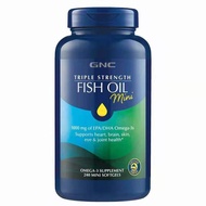 GNC Triple Strength Mini Fish Oil 1000mg EPA DHA Omega 3 - 240 Softgels