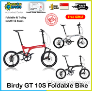 Birdy GT 10SP 18inch Ultralight Weight Alluminum Alloy 10 Speed Foldable Folding Bike Shimano Disc Brake Bicycle