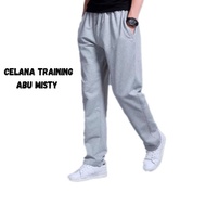 Celana Panjang Training Pria Bahan Katun Terry / Celana Olahraga