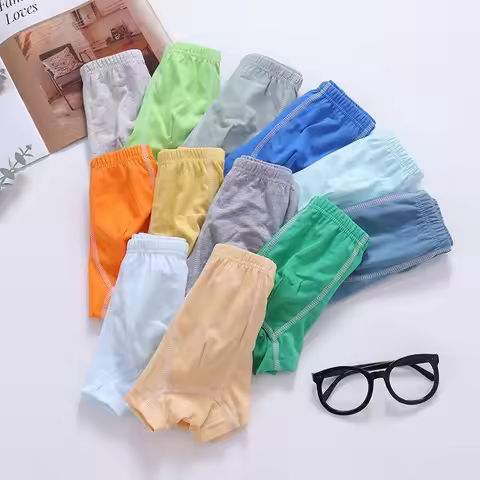 6Pcs/Lot Boys Underwear Boxer Cotton Teen Panties Kids Briefs Child Soft Young Boys Shorts 2-12Years