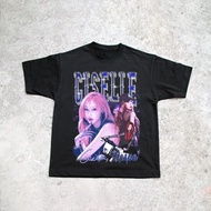 Exclusive AESPA Girl Group Giselle Giselle KPOP Short Sleeve American Retro High Street T-Shirt Loos