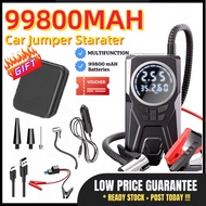 99800mAh car Jumper Powerbank 4 IN 1Car Jumper Power bank With Pump TyreAir Pump car powertank