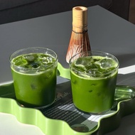 Glass Cup for Coffee Drink - Matcha Glass Cup Mug