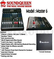 Mixer Audio 6 Channel + Hardcase Soundqueen Master 6 ORIGINAL