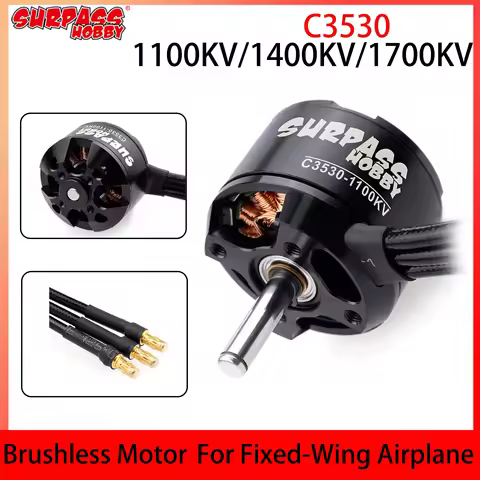 SURPASS HOBBY C3530 3530 Brushless Motor 1100KV 1400KV 1700KV Outrunner Motor for RC Airplane FPV Fi