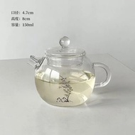迷你玻璃花茶壺150ml