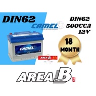[ Installation Provided ] CAMEL DIN62L| Car Battery Proton X50 X70 HONDA CIVIC HRV ACCORD VOLKSWAGEN