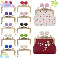 FANSIN Purse Clasp Frame, Square Candy Color Purse Frame Kiss Clasp, Metal Bag Kiss Clasp Lock
