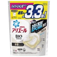 Ariel - P&amp;G 日本Bio Science 4D炭酸強效洗衣球 39粒袋裝 (白色-微香型) (平行進口)