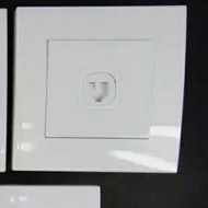 Schneider Outlet Telp RJ11 brand Vivace white Telephone Outlet