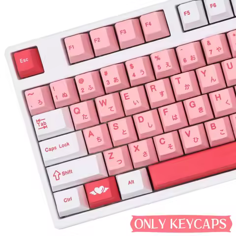 151 Keys Love Letter Cherry PBT Dye Sub Keycaps GMK Keys For GMMK Mx Switch Mechanical Keyboard 61/6