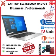 HP  ELITEBOOK 840 G8 INTEL CORE I5-11TH 1145G7- Generation 16GB RAM UP TO 1TB SSD-INTEL UHD Graphics