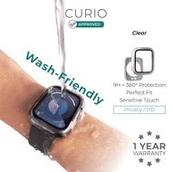 CURIO Clear Case for iWatch - Full Cover with Waterproof Screen Protector 40,41,42,44,45,46,49mm