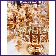 Romantika Luxe Crystal Canister Sweets fruit snacks storage box household Living room Jewellery Box