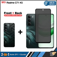 2in1 Ceramic Matte Spy and Garskin Realme C73 Realme C71 4G Realme C75x Realme C75