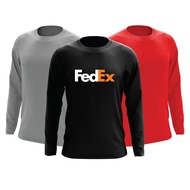 FEDEX EXPRESS MICROFIBER ROUNDNECK LONGSLEEVE T-SHIRT (FAST-DRY/COOL-MAX) ANTI-BACTERIA