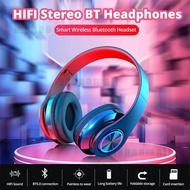 B39 Wireless Bluetooth Headsets Portable Folding Headphone Support TF Card Mp3 Player With LED Color