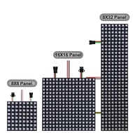 5V WS2812 Led Digital matrix Panel Lights WS2812 Addressable Spliceable module Screen 8x8 16x16 8x32