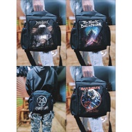 Metal band sling bag. metal band bag. men's sling bag, sling bag. box bag. metal band bag