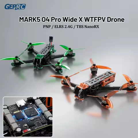 GEPRC MARK5 O4 Pro Wide X WTFPV 5inch Freestyle FPV Drone BL32 50A 96K 4IN1 ESC SPEEDX2 2107.5 1960K
