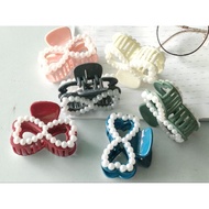 Colored pearl ribbon salon hair clip | Korean salon hair clips | Hair salon