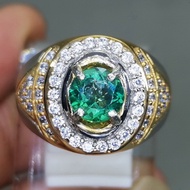 Original Green Topaz Agate Ring