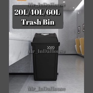 20L/40L/60L Swing/Flip Cover Trash Bin/Tong Sampah Penutup Ayun/Flip – 20L / 40L / 60L