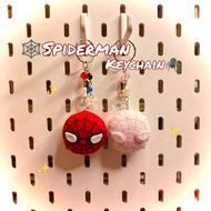 GANTUNGAN Spiderman Felt Keychain || Handmade felt beads keychain || Beads || Keychain FlannelBagcha