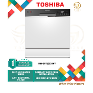 TOSHIBA COUNTER TOP DISH WASHER WITH 7 PROGRAMME DW-08T1(S)-MY DW-08T1 DW-08T1(S) 洗碗机 DISHWASHER