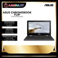 ASUS CHROMEBOOK FLIP C214M-ABU0462 (CELERON N4020, 4GB, 32GB EMMC, 11.6" HD, TOUCH SCREEN, CHROME OS_GREY)