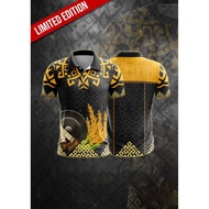 T-shirt Kaamatan (Sunduvan Kaamatan) Jersey Corak Etnik Borneo Berkolar