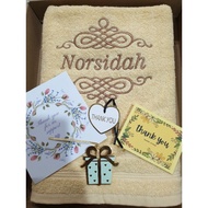 TUALA SULAM NAMA TOWELGIFTBOX SUPRISE BOX ANNIVERSARY GIFT