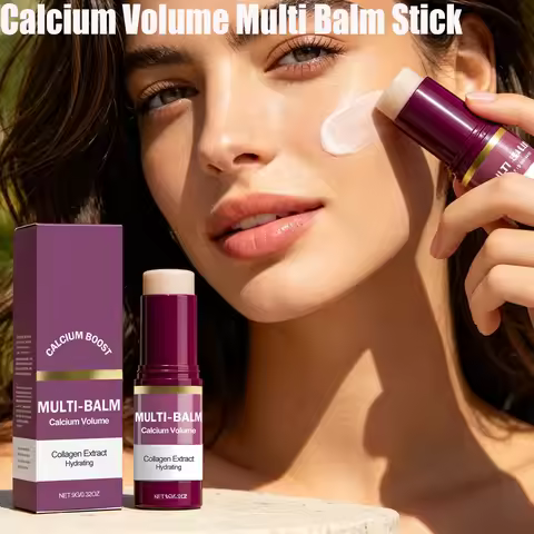 Calcium Volume Multi Balm Stick Collagen Moisturing Face Cream Stick Hydrating Firming Anti-Wrinkle 