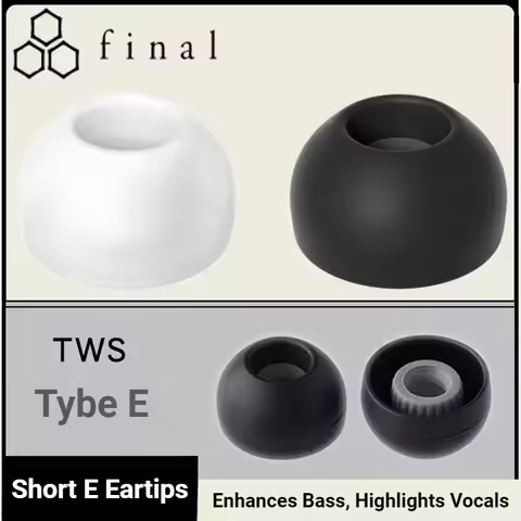 Final Type E Short TWS Silicone Eartips Bluetooth Wireless Headphone Sleeve for B&O E8 Sennheiser So