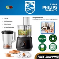Philips Compact Food Processor with 2 in 1 disc (700W) HR7320