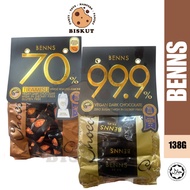 BENNS - 70% Cacao | 80% Cacao | 99.9 Cacao (138G)