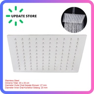 Rain Head Shower Box 8 inch - Silver