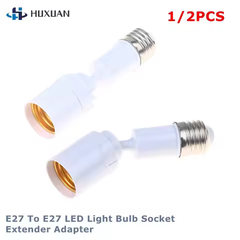360 Degree Rotatable Light Fixture E27 Adjustable Light Bulb Base Universal E27 To E27 LED Light Bul