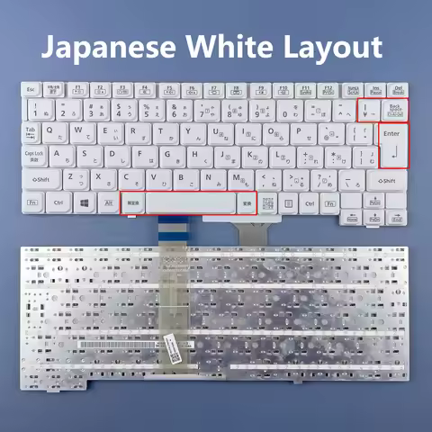 Japanese White Laptop Keyboard For Panasonic CF-SZ5 CF-SZ6 CF-SV7 CF-SV8 Series MODEL/16U7XJ190523