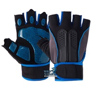 ถุงมือฟิตเนส wild Shark รุ่น FITDRY ถุงมือยกน้ำหนัก ถุงมือฟิตเนส ถุงมือรัดข้อมือ Fitness Glove
